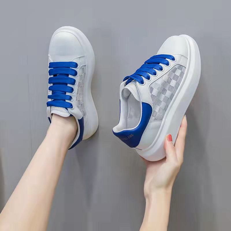 Women's White Summer Breathable Female Tennis Versatile Casual Shoes