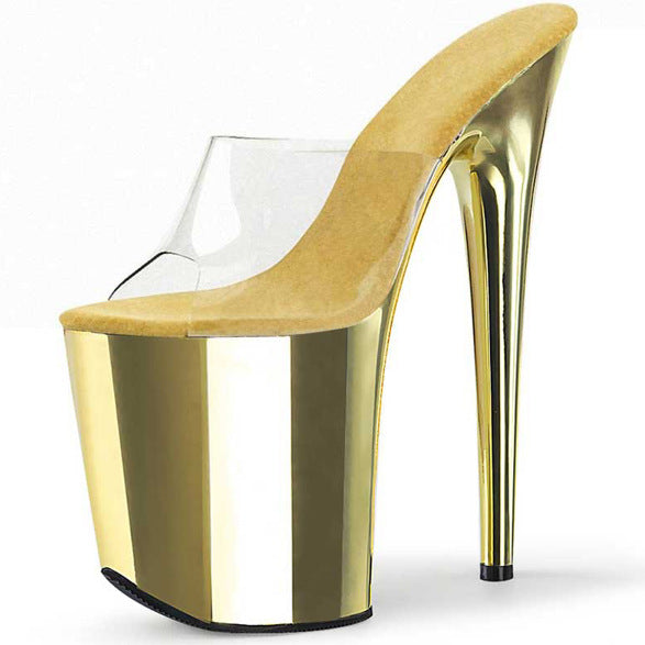 Women's Nude With Strap Peep Toe Stiletto Sexy High Heels