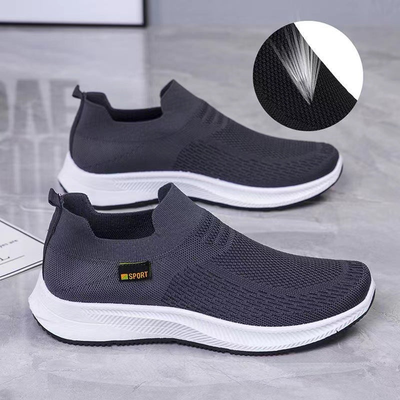 Men's Autumn Sports Trendy Fashionable Flying Woven Casual Shoes
