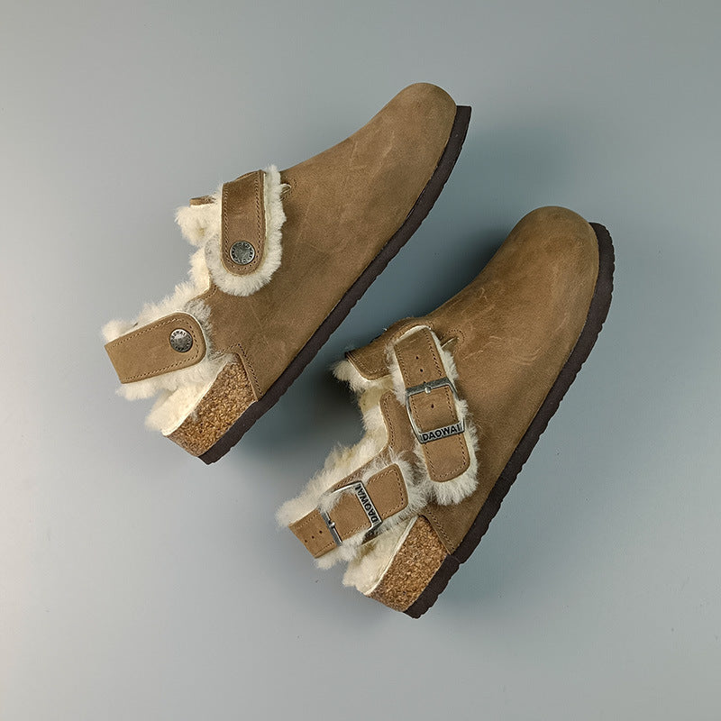 Women's The Island Box Plus Fluff Wool Cork Advanced Sandals