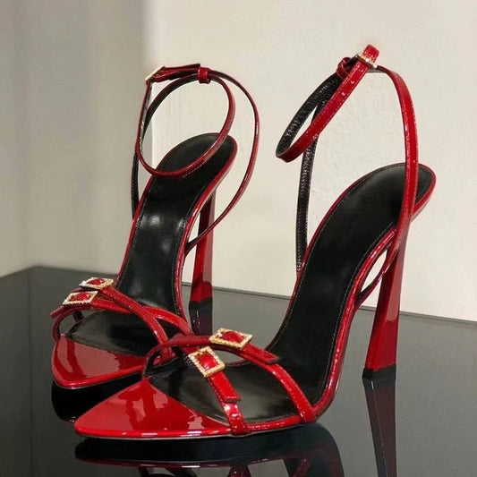 Women's Summer Thin Strap Elegant Open Toe Heels