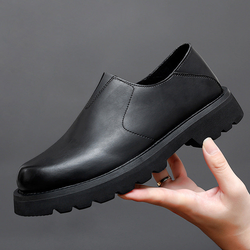 Men's Autumn Portable Outdoor Trendy Fashion Slip-on Men's Casual Leather Shoes