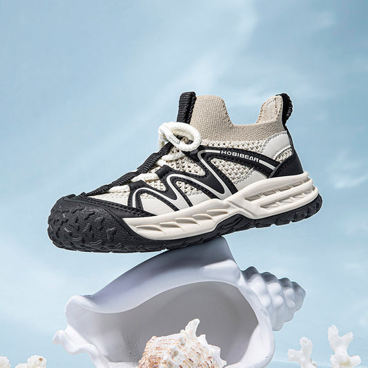 Single Mesh Summer Boys Middle Big Kid's Sneakers
