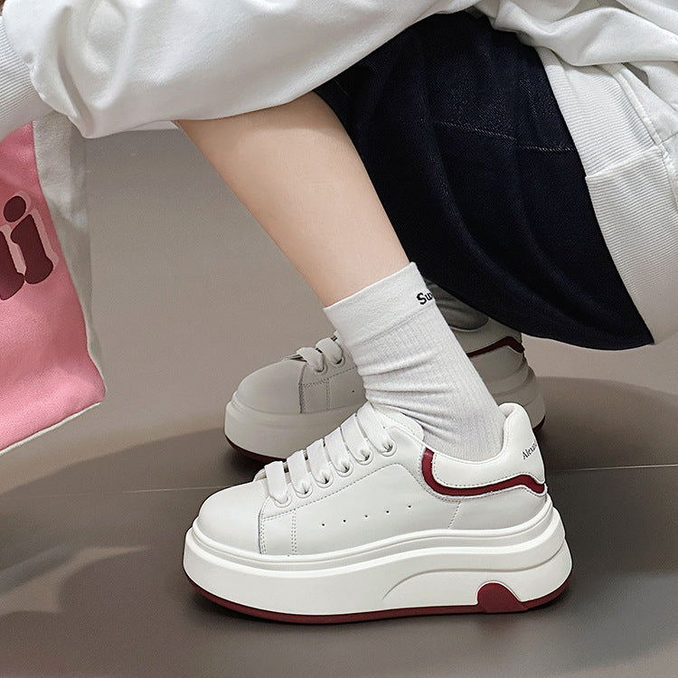 Women's Spring Love Height Increasing Function Lightweight Sneakers
