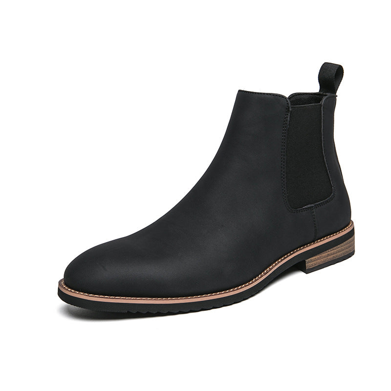 Men's Slip-on Plus Size British Style Retro Boots