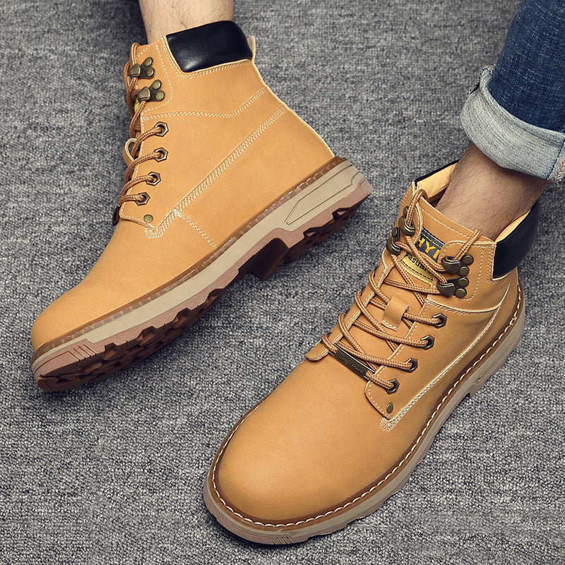 Men's Kung Fu Deer Martin Spring Tide British Boots
