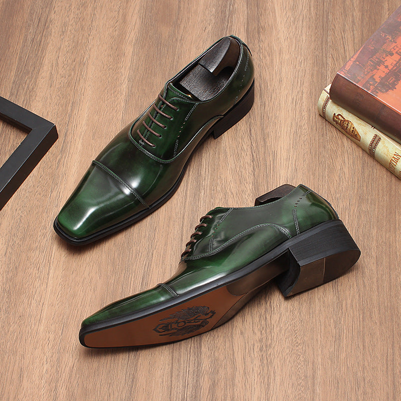 Men's Business Formal Wear Three Joint Italian Leather Shoes