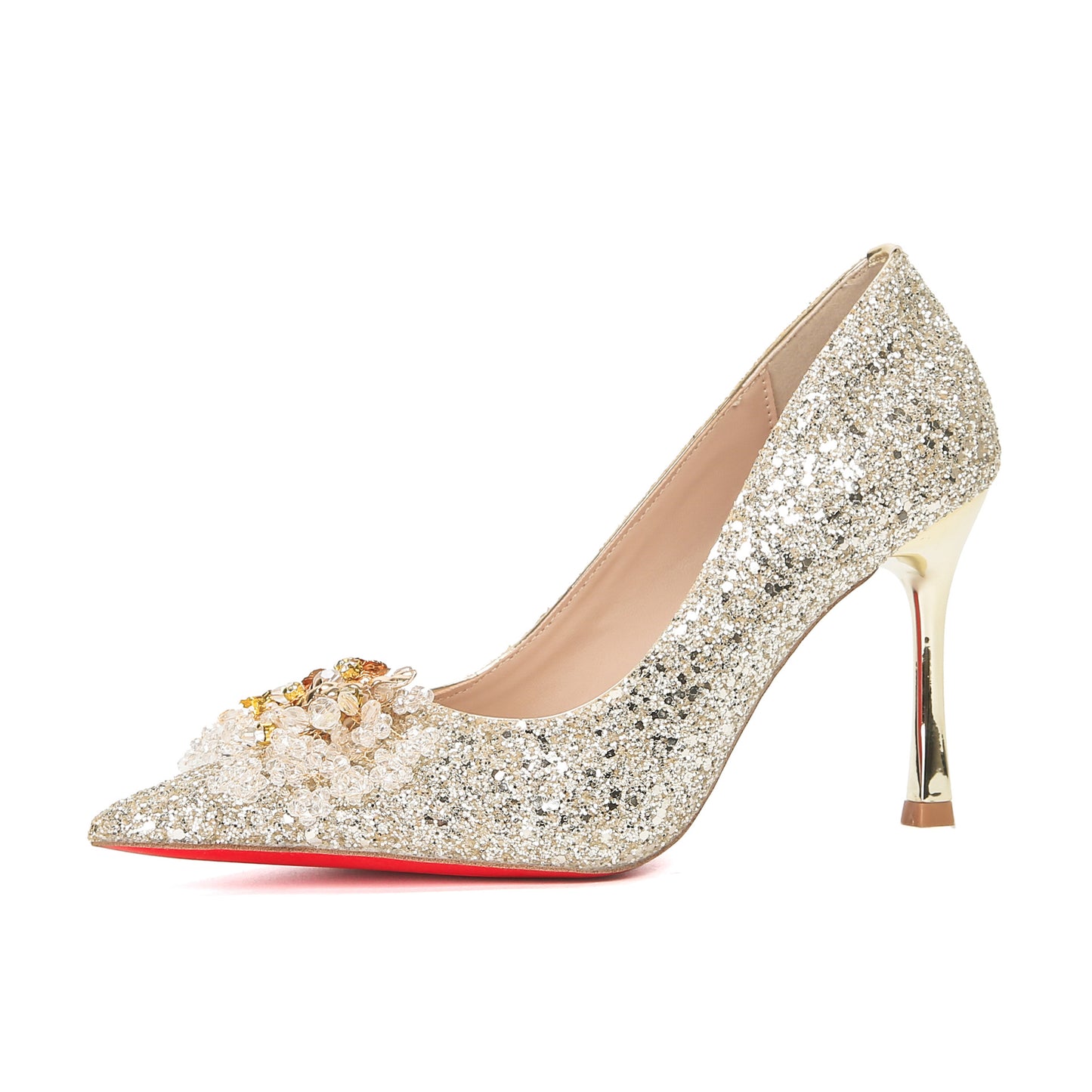 Women's Bridal Gown Shallow Mouth Elegant Sexy Heels