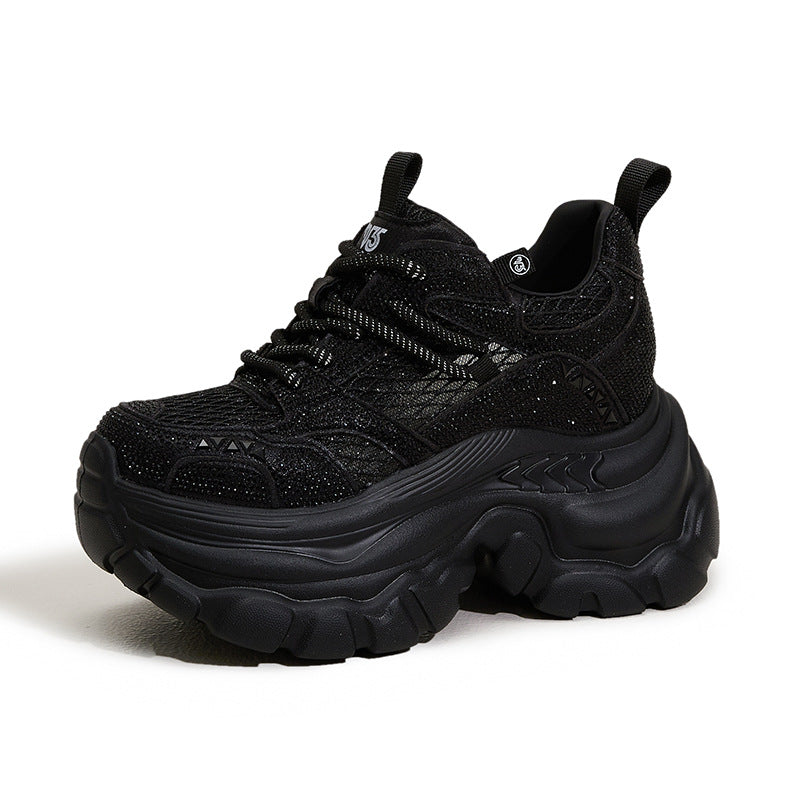 Women's Dad Summer Breathable Mesh Platform Height Sneakers