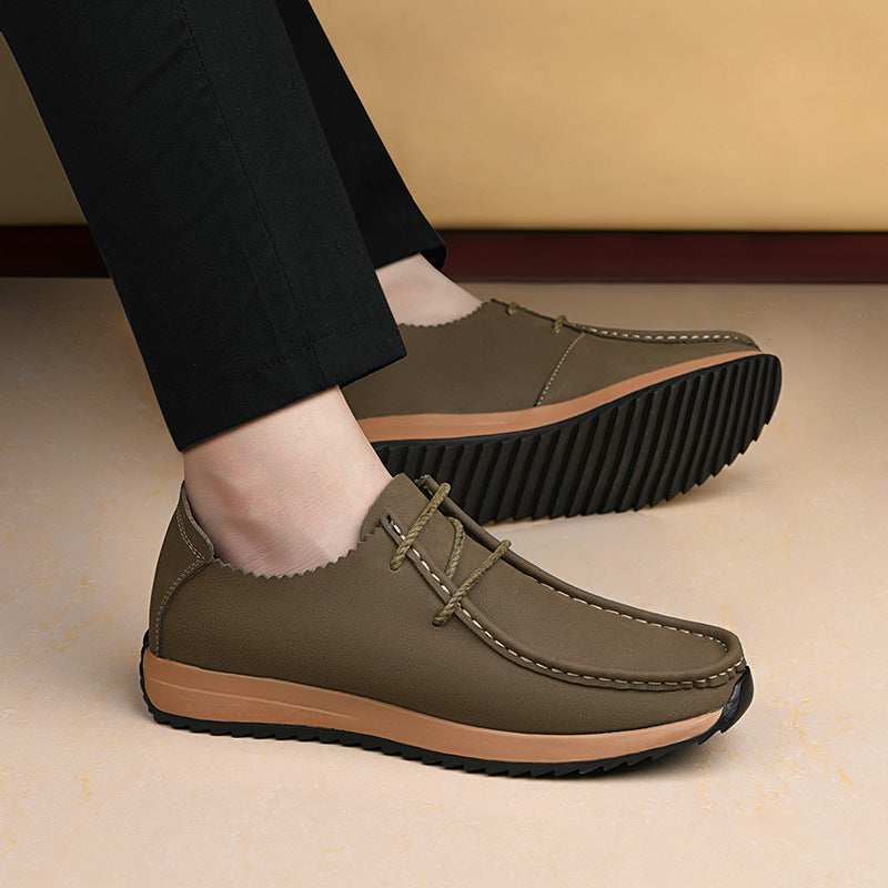 Men's British Plus Size Invisible Height Increasing Men's Shoes