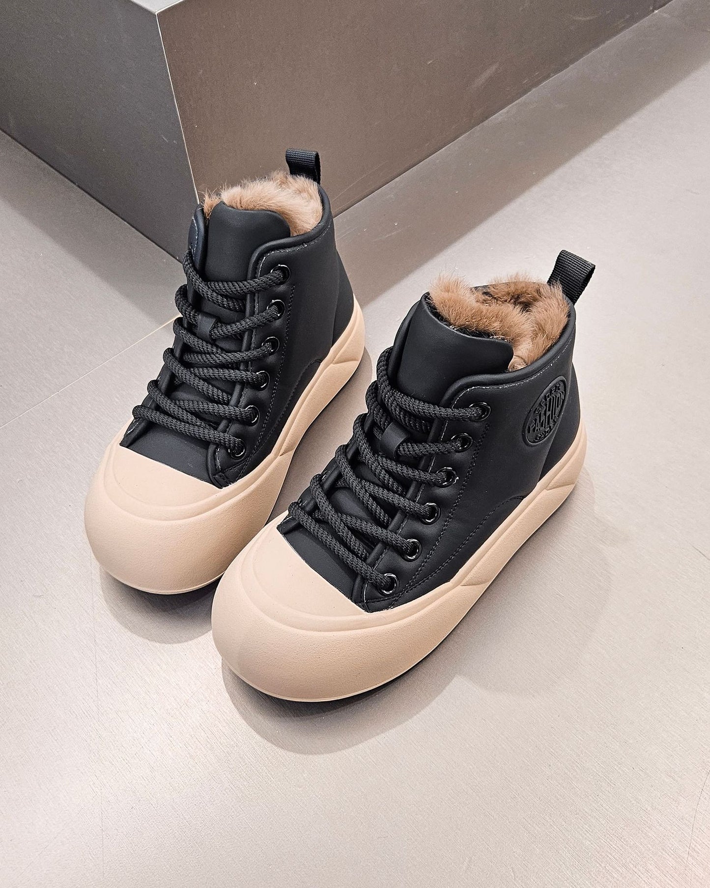 Fleece-lined Thickening Thermal Cotton Soft Bottom Boots