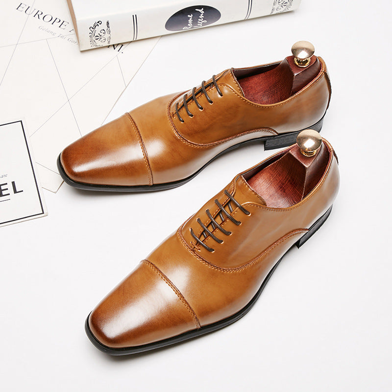 Men's Genuine Formal Officer Wedding Oxford British Leather Shoes