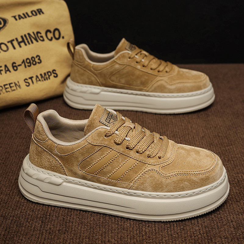 Men's Skateboard Four Lightweight Platform Fashion Trend Low Men's Board Shoes