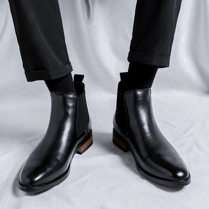 Height Increasing Male Martin Cotton Business Formal Wear Wedding Bridegroom Boots