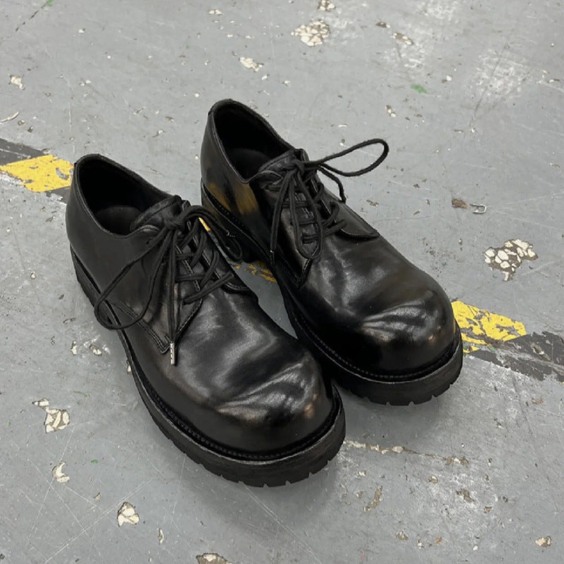 Women's & Men's Year Handmade Genuine Bottom Horse Washed Loafers