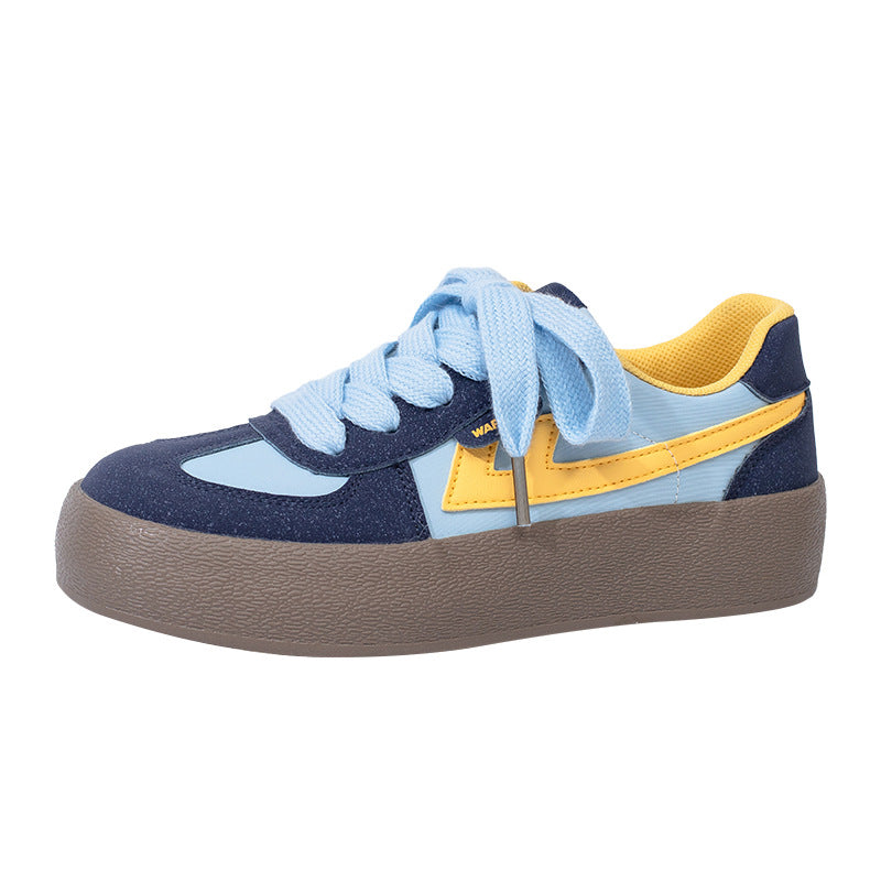 Women's & Men's Warrior Lightweight Retro Moral Training Round Platform Women's Casual Shoes