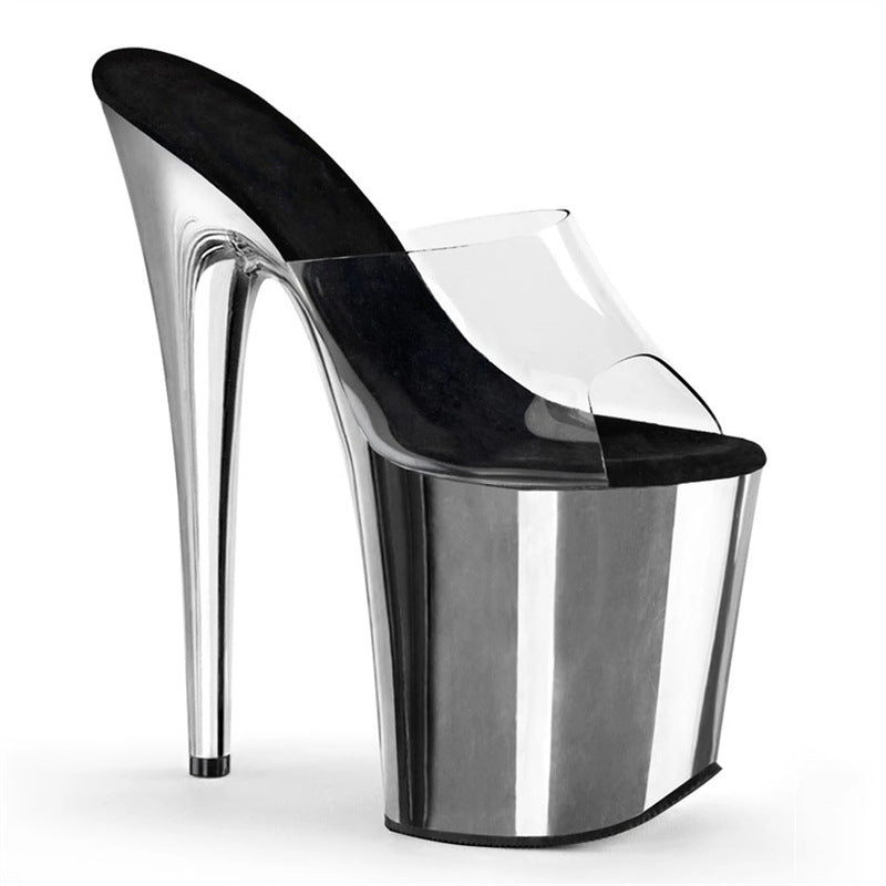 Women's Nude With Strap Peep Toe Stiletto Sexy High Heels