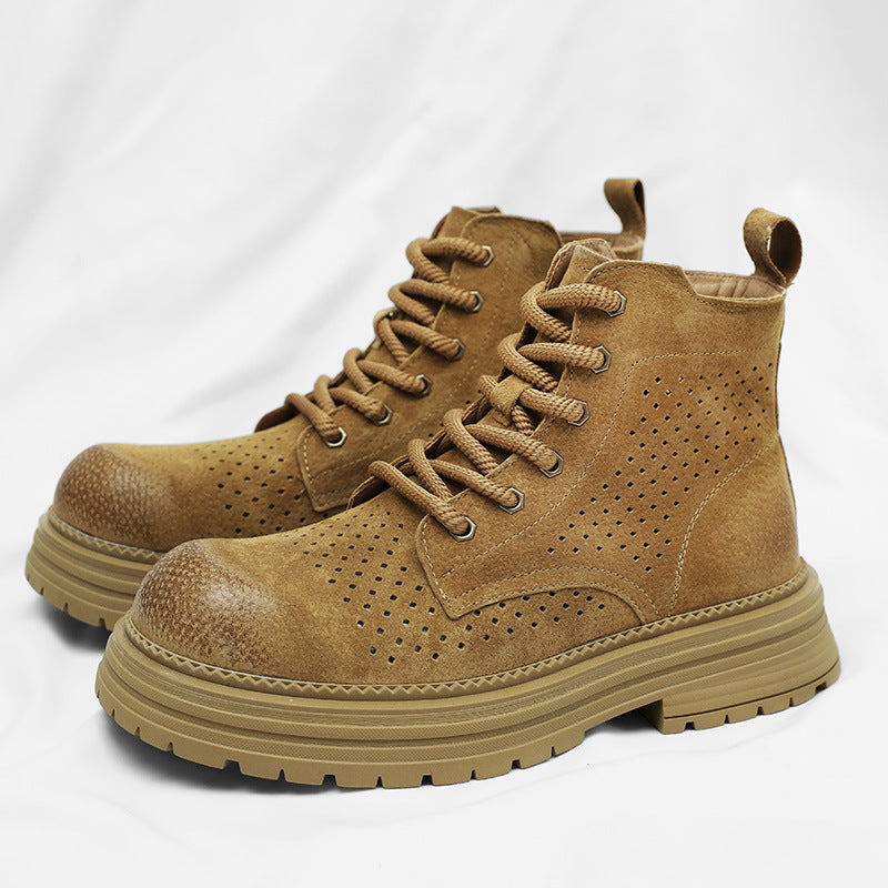 Men's Summer Breathable Couple Martin Versatile Thick Boots