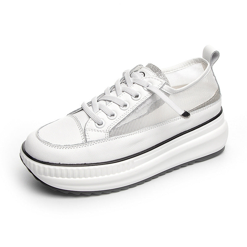 Women's Height Increasing Insole Versatile Thick Bottom Sneakers