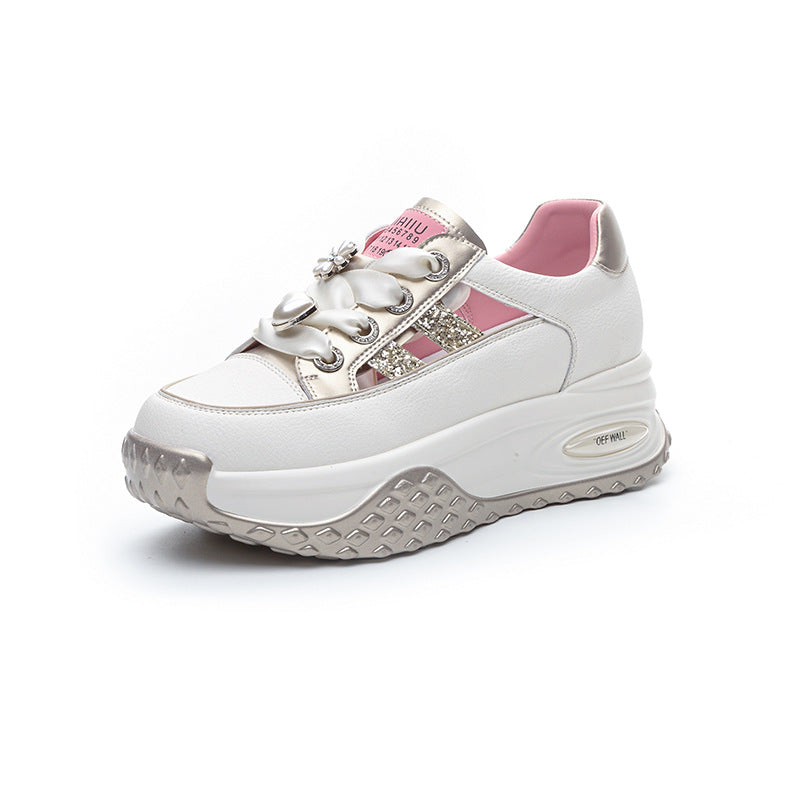 Women's Summer Stylish Lightweight Height Increasing Insole Casual Shoes