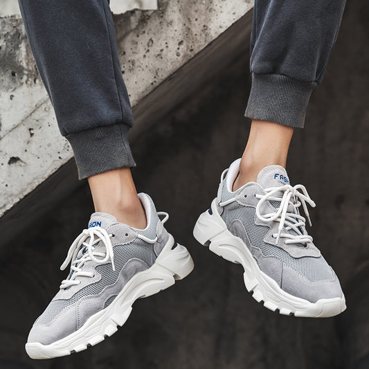 Height Increasing Leisure Genuine Breathable Sports Casual Shoes