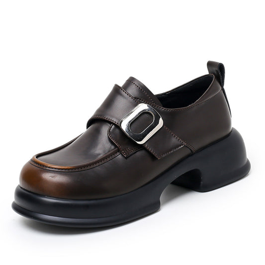 Popular Attractive Fat Plus Sizes Spring Leather Shoes