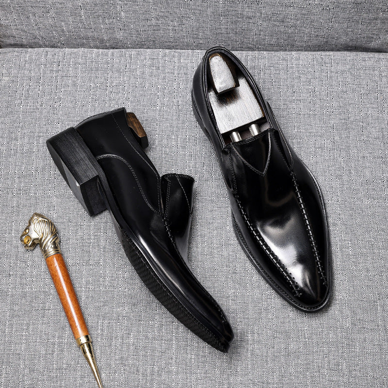 Men's Pointed Toe Summer Breathable Formal Suit Leather Shoes
