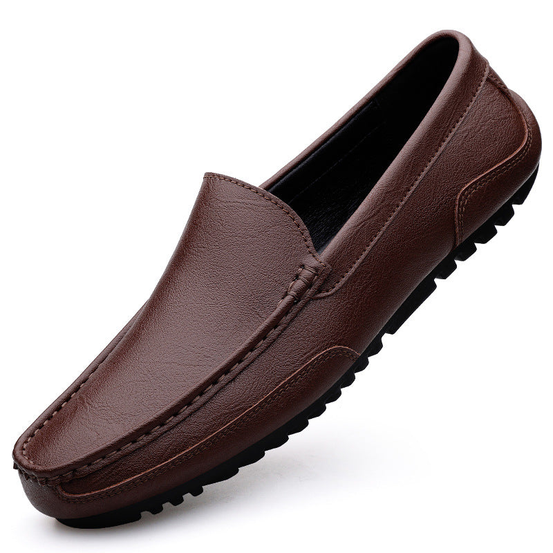Men's Genuine Breathable Slip-on Korean Style Soft Loafers