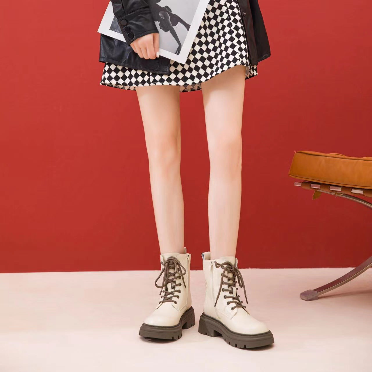 Women's For Super High British Style Thick Boots