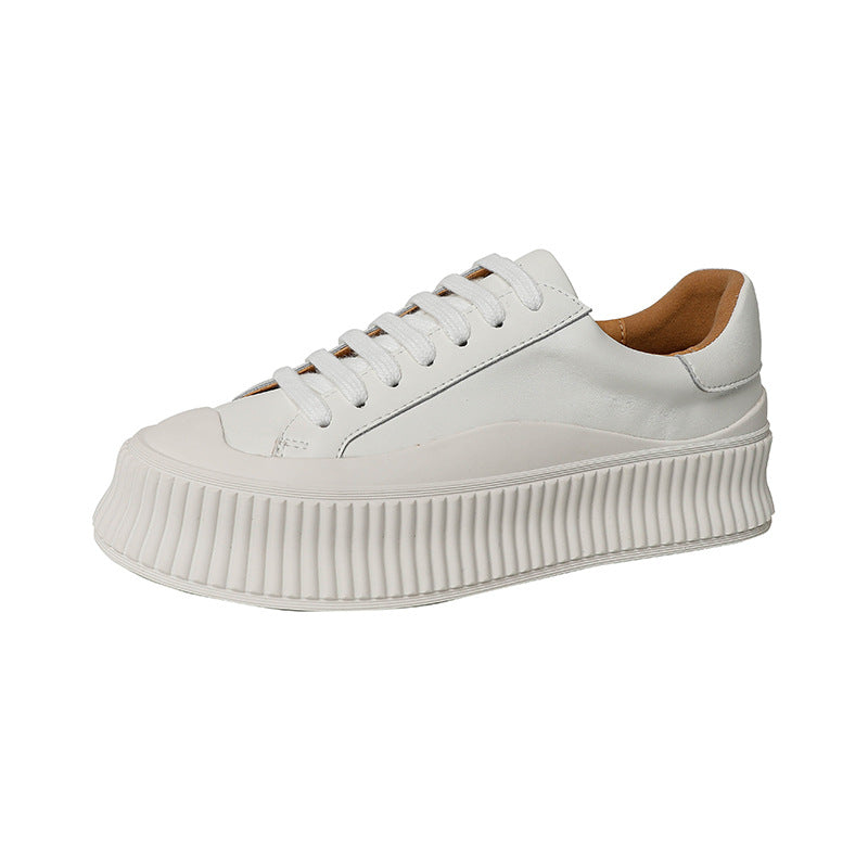 Women's Classic Style Breathable Soft Bottom Flat Thick Muffin Biscuit Women's Casual Shoes