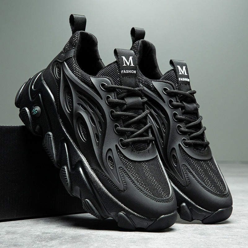Men's Mesh Ice Silk Breathable Thick Bottom Sneakers