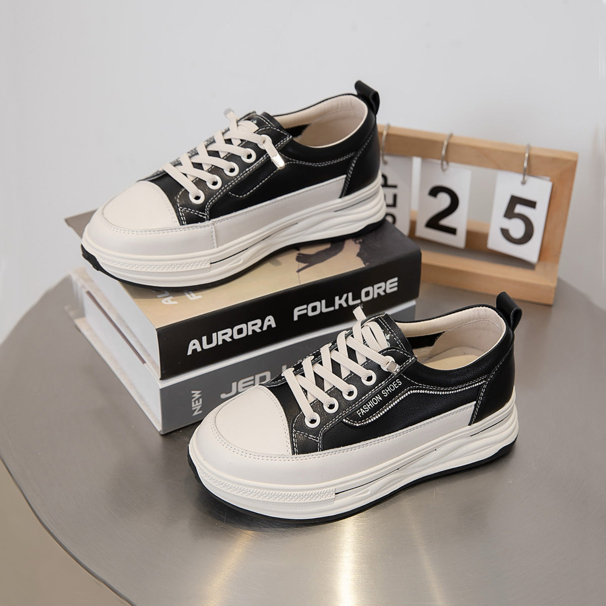 Women's Double Packaging Rhinestone Elastic Band Slip-on Casual Shoes