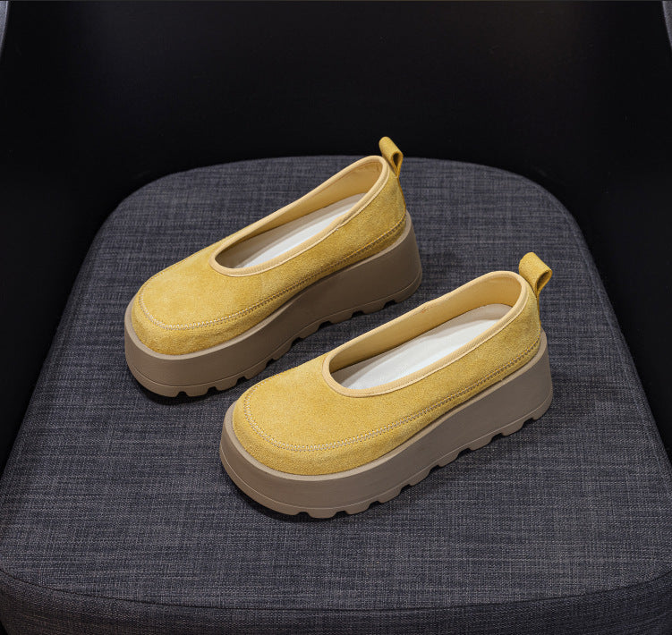 Women's Big Head Ugly Cute Fashion Round Thick Bottom Women's Casual Shoes