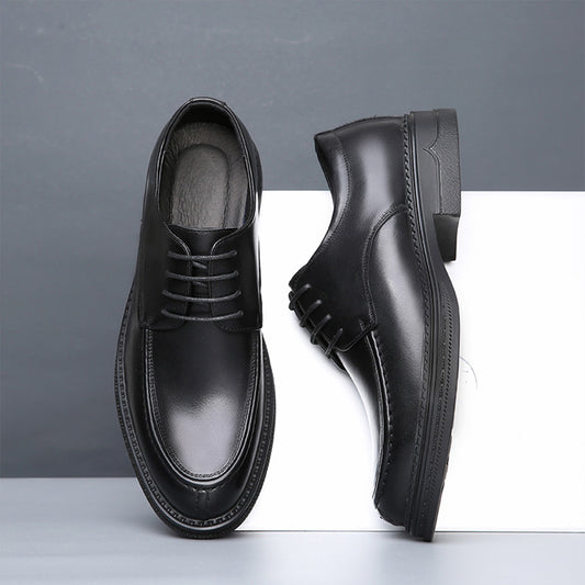 Men's Retro Green Fashion Rubber Soft Bottom Leather Shoes
