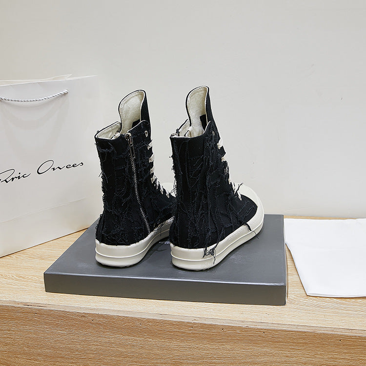 Men's Rags Breathable Couple Daily Round Toe Canvas Shoes