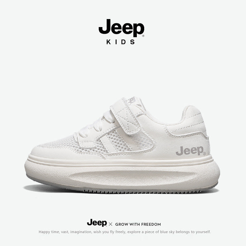 Children's White Summer Boys Pe Class Mesh Kid's Sneakers