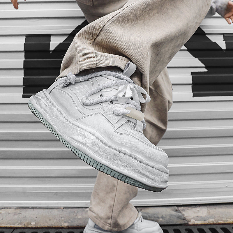 Women's & Men's National Fashion Niche Distressed Invisible Dirty Casual Shoes