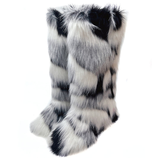 Women's Winter Outdoor Fur Imitation Fox Cotton Snow Boots
