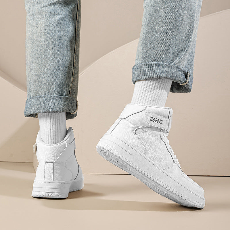Men's Oversized Platform Board Trendy Sports White Men's Shoes