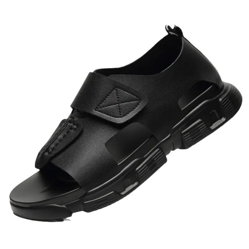 Men's Thick-soled Summer Driving Velcro Open Toe Sandals