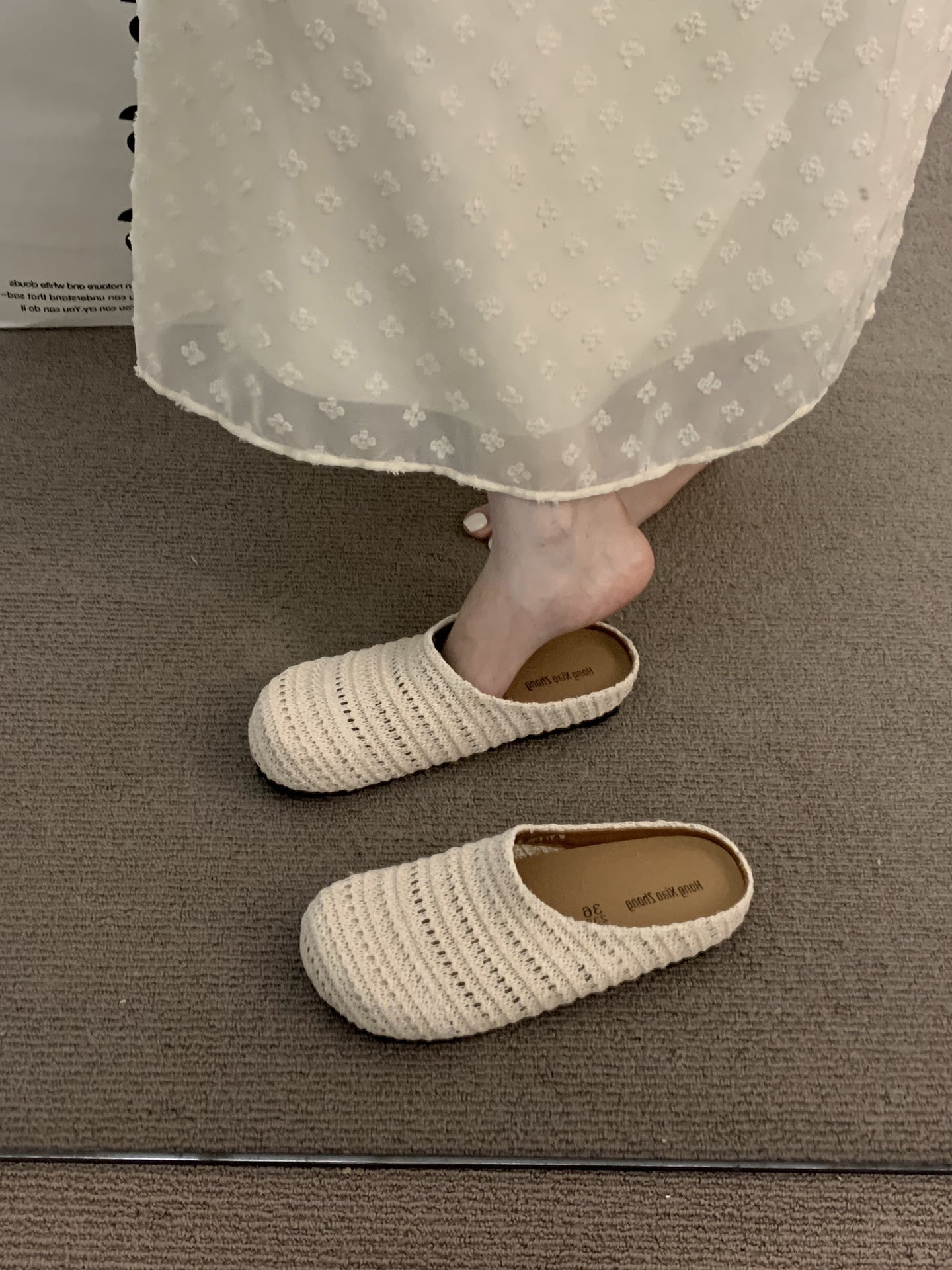 Women's Bottom Bohemian Outdoor Vacation Slip-on Toe Cap Slippers