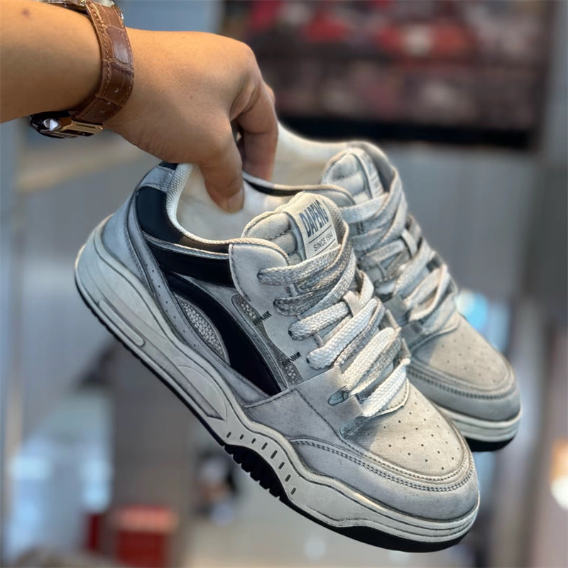 Autumn Retro Distressed Lightweight Breathable Fashion Sneakers