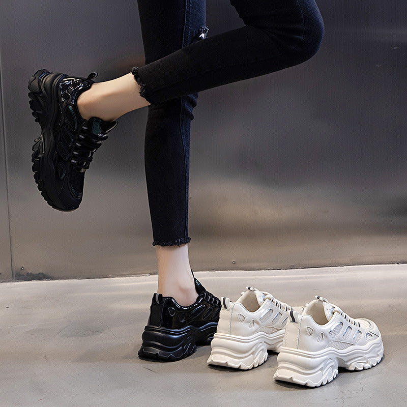 Women's Spring Thick Bottom Heighten Runner Wild Casual Shoes