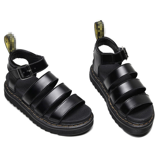 Women's Roman Buckle Open Toe Beach Thick-soled Sandals