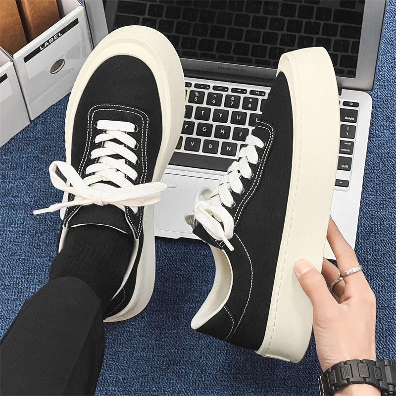 Men's Skate Height Increasing Fashion Exercise Soft Sneakers