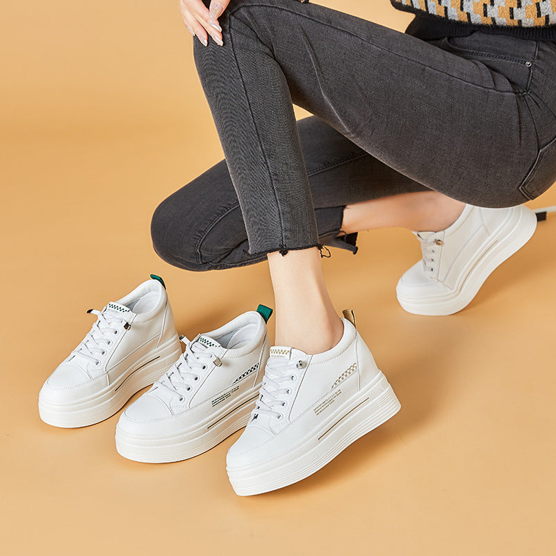 Women's Trendy Comfortable Hidden White Summer University Casual Shoes