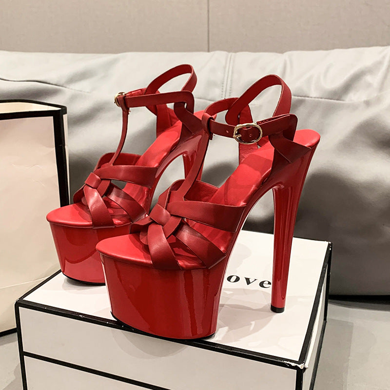 Women's Elegant Waterproof Platform Fashion Stiletto Heels