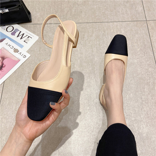 Women's Genuine Fashion Stitching Comfortable Slip-on Breathable Sandals