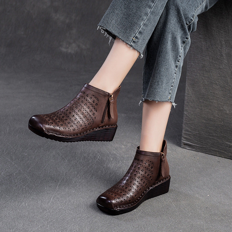 Women's Breathable Hollow Commute Comfortable Wedge Sandals