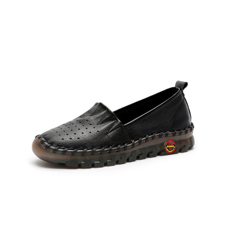 Women's Style Flat Pumps Mother Soft Bottom Low-cut Men's Shoes